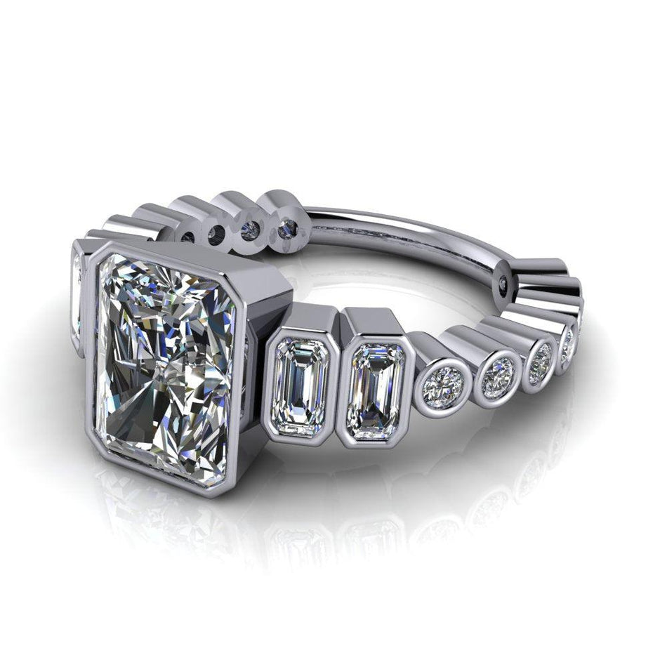925 Silver Engagement Ring Bel Viaggio Designs, LLC