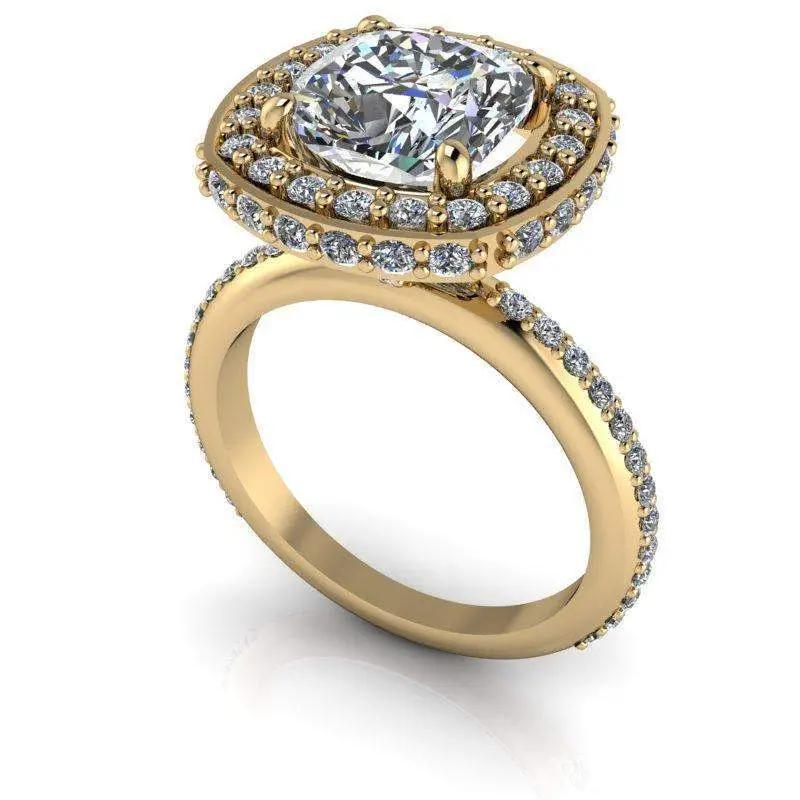 14 kt yellow gold Engagement Ring Bel Viaggio Designs, LLC