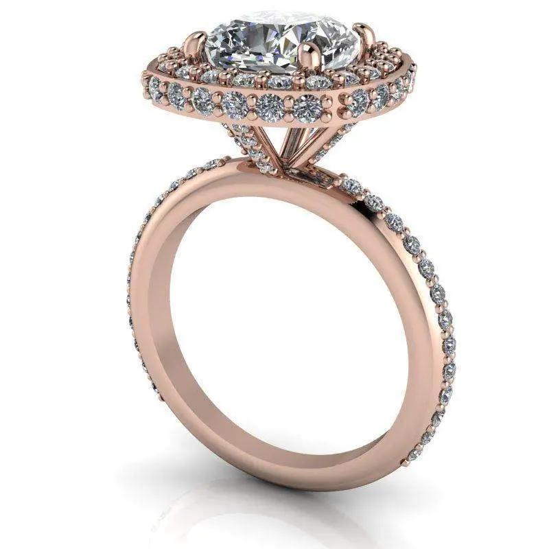 10kt rose gold Engagement Ring Bel Viaggio Designs, LLC