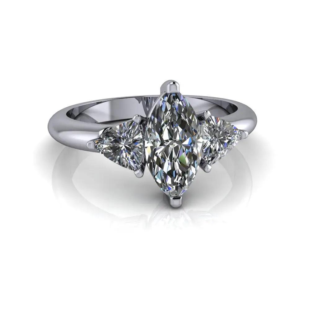 10kt white gold Engagement Ring Bel Viaggio Designs, LLC