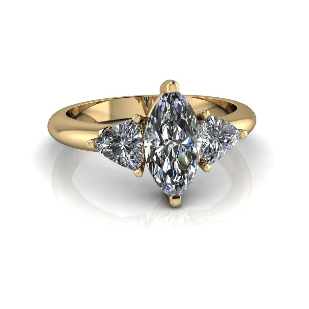 10kt yellow gold Engagement Ring Bel Viaggio Designs, LLC