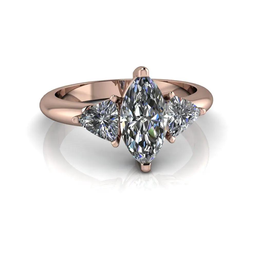 10kt rose gold Engagement Ring Bel Viaggio Designs, LLC