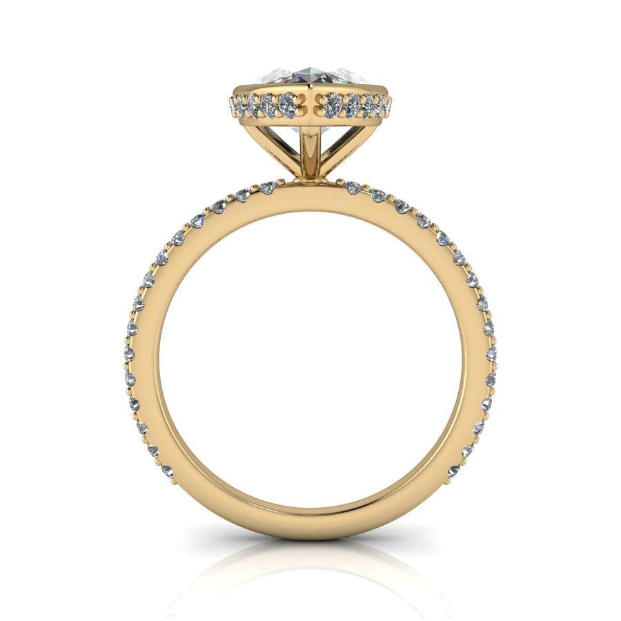 10kt yellow gold Engagement Ring Bel Viaggio Designs, LLC