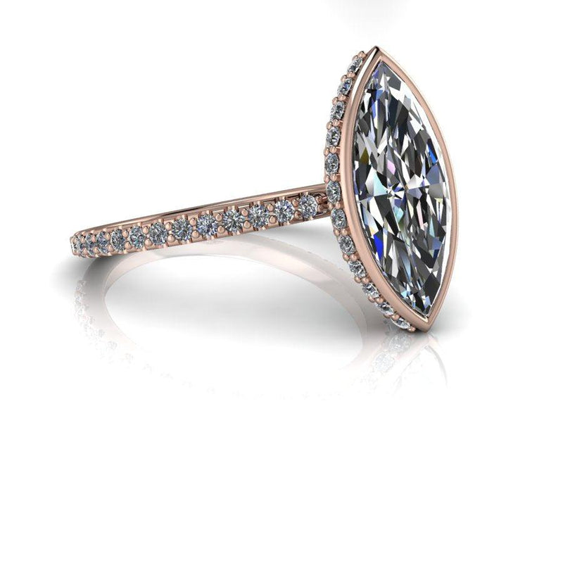 10kt rose gold Engagement Ring Bel Viaggio Designs, LLC