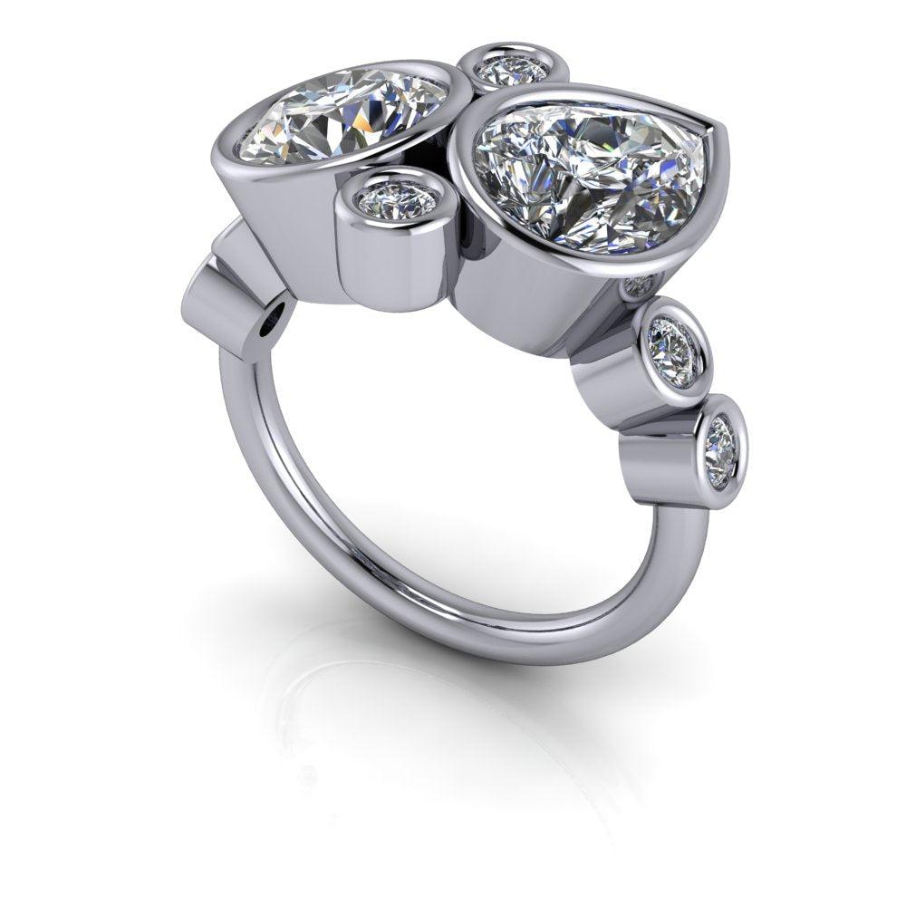 925 Silver Engagement Ring Bel Viaggio Designs, LLC