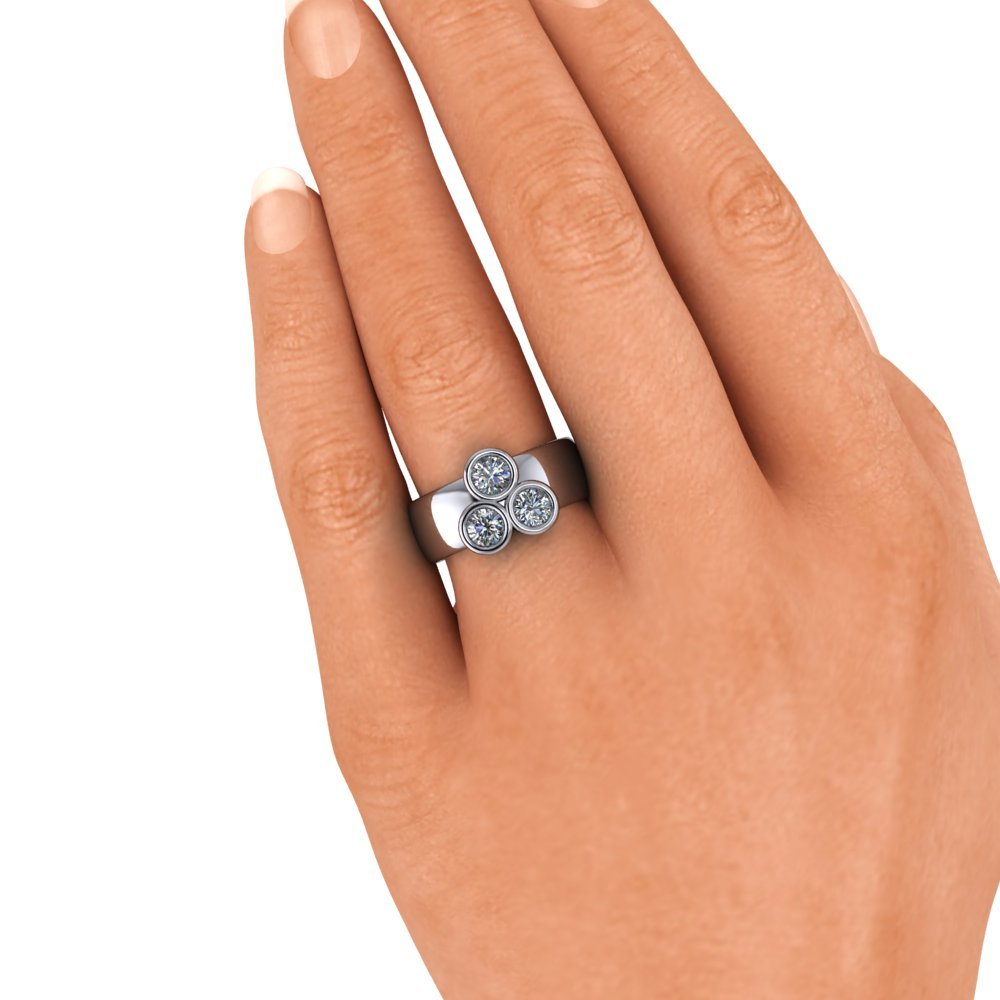 925 Silver Engagement Ring Bel Viaggio Designs, LLC