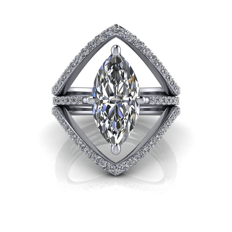 925 Silver Engagement Ring Bel Viaggio Designs, LLC
