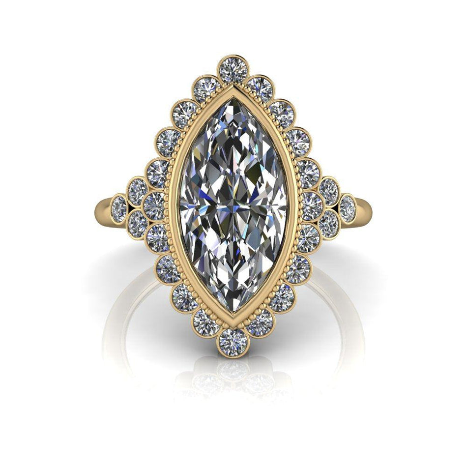 10kt yellow gold Engagement Ring Bel Viaggio Designs, LLC