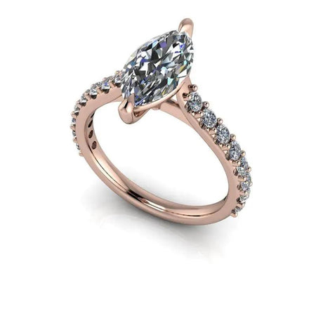 10kt rose gold Engagement Ring Bel Viaggio Designs, LLC