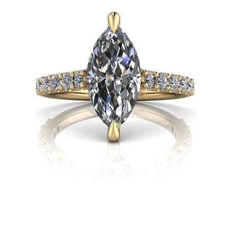 10kt yellow gold Engagement Ring Bel Viaggio Designs, LLC