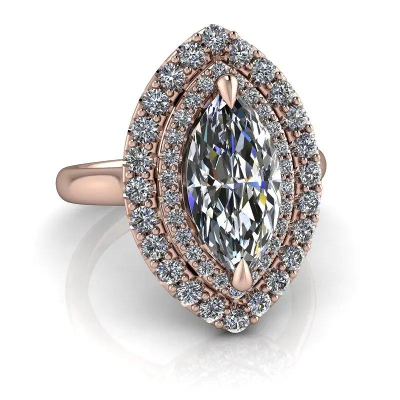 10kt rose gold Engagement Ring Bel Viaggio Designs, LLC