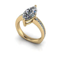 10kt yellow gold Engagement Ring Bel Viaggio Designs, LLC