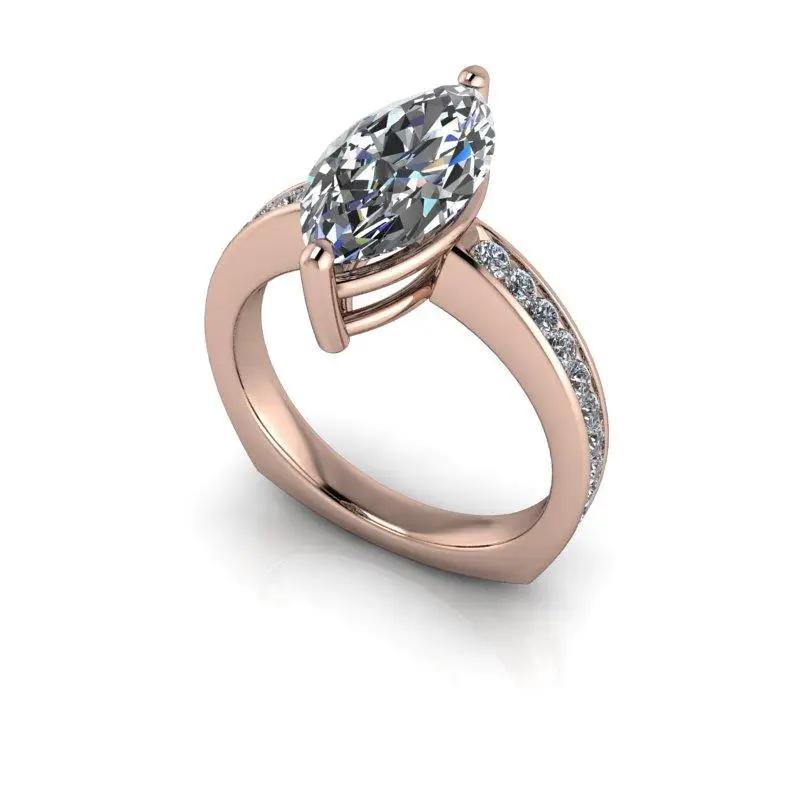 10kt rose gold Engagement Ring Bel Viaggio Designs, LLC