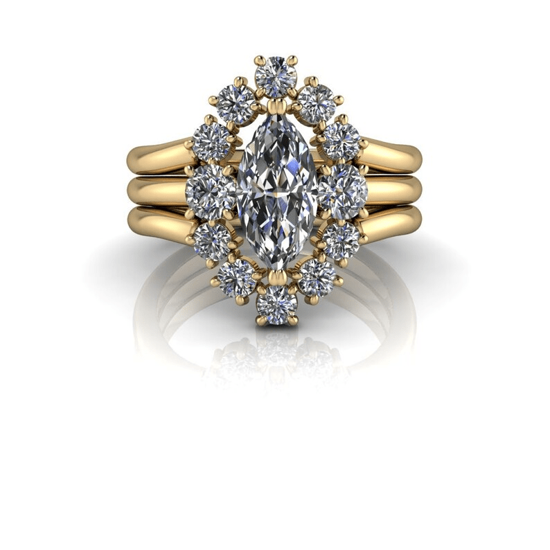 10kt yellow gold Engagement Ring Bel Viaggio Designs, LLC