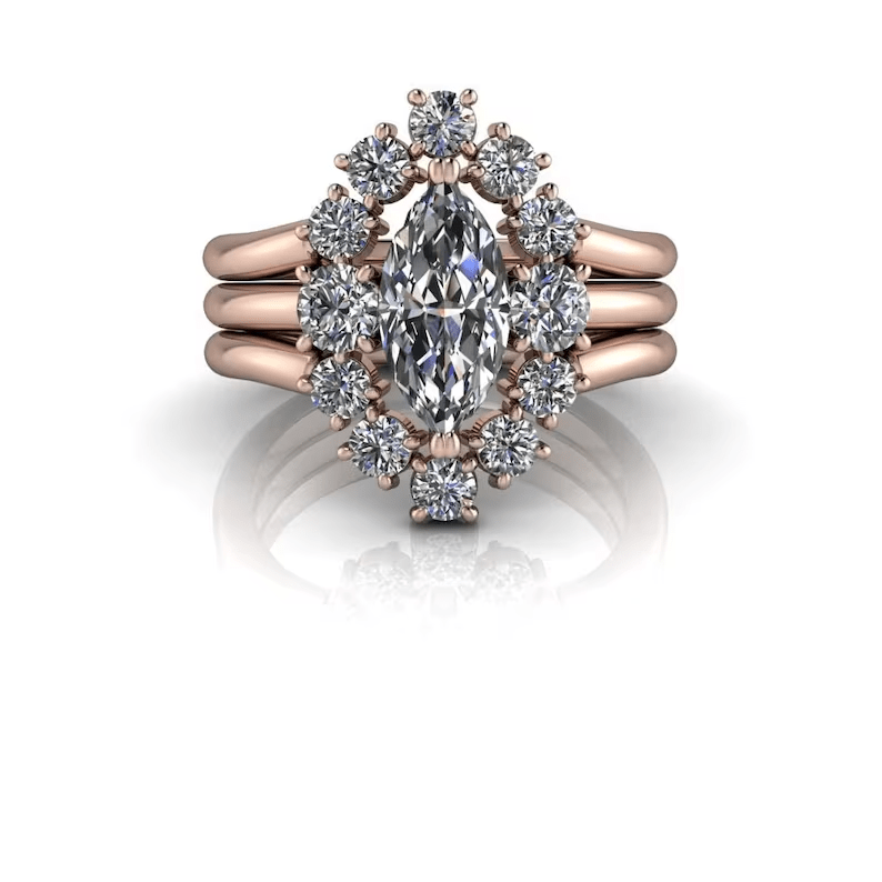 10kt rose gold Engagement Ring Bel Viaggio Designs, LLC