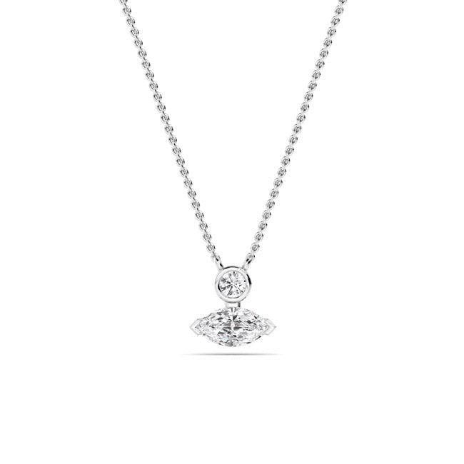 10kt white gold necklace Bel Viaggio Designs, LLC