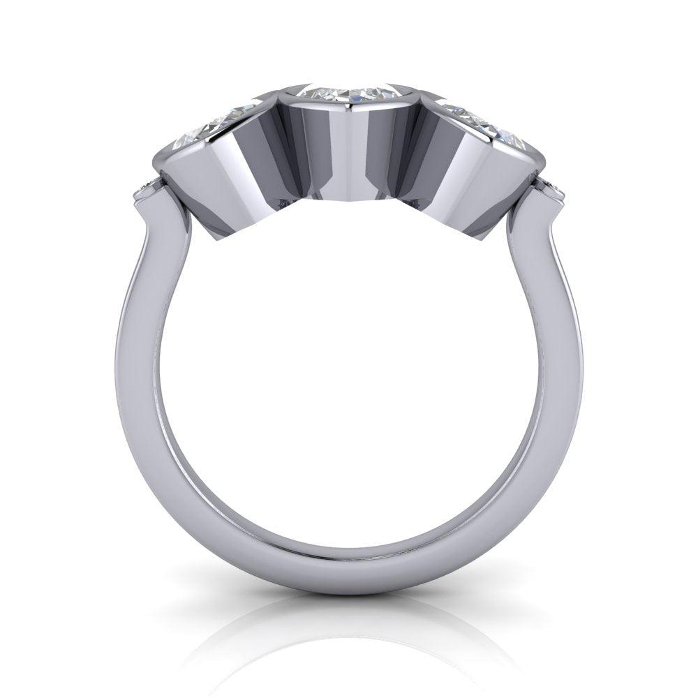 10kt white gold Engagement Ring Bel Viaggio Designs, LLC