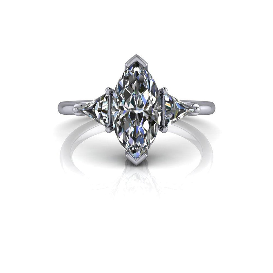 10kt white gold Engagement Ring Bel Viaggio Designs, LLC