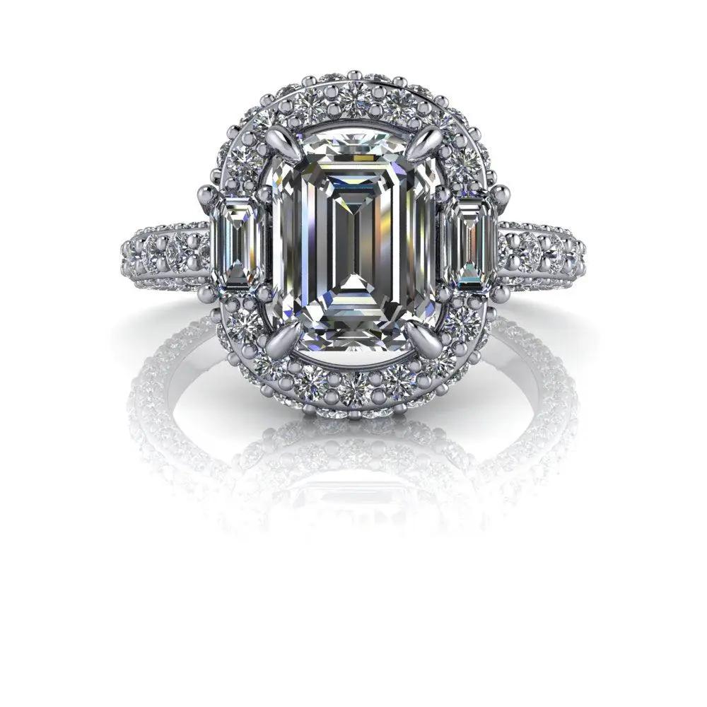 925 Silver Engagement Ring Bel Viaggio Designs, LLC