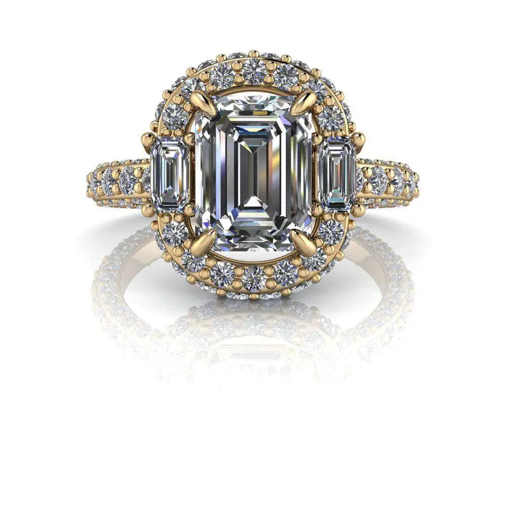 10kt yellow gold Engagement Ring Bel Viaggio Designs, LLC