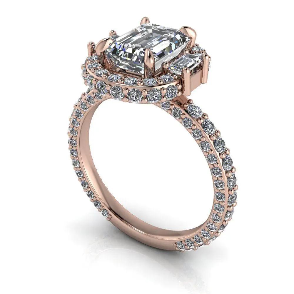 10kt rose gold Engagement Ring Bel Viaggio Designs, LLC