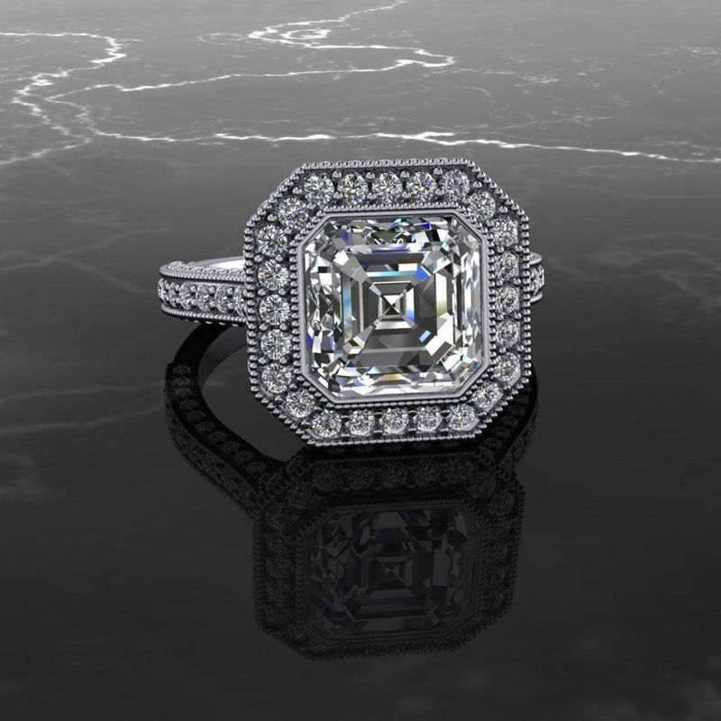 platinum Engagement Ring Bel Viaggio Designs, LLC