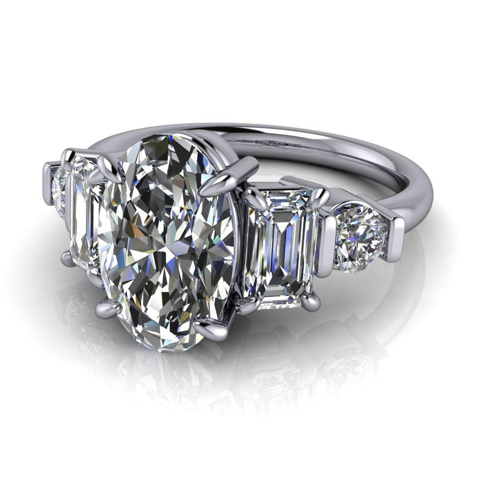 925 Silver engagement ring Bel Viaggio Designs, LLC