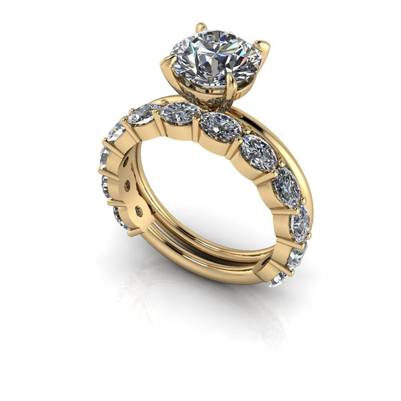 10kt yellow gold Engagement Ring Bel Viaggio Designs, LLC