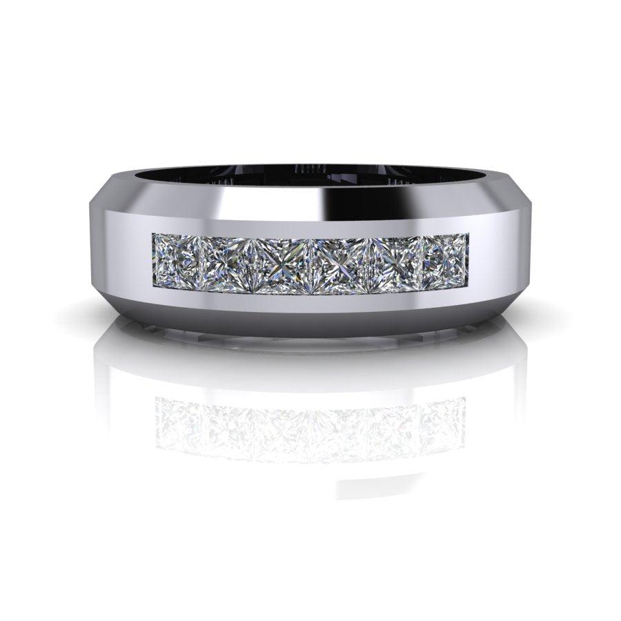 Silver Men's Wedding Bands Bel Viaggio Designs, LLC