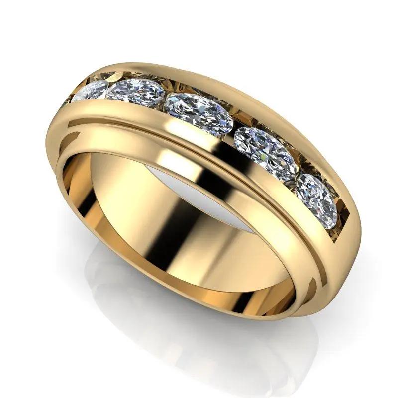 14kt Yellow Gold Men's Wedding Bands Bel Viaggio Designs, LLC