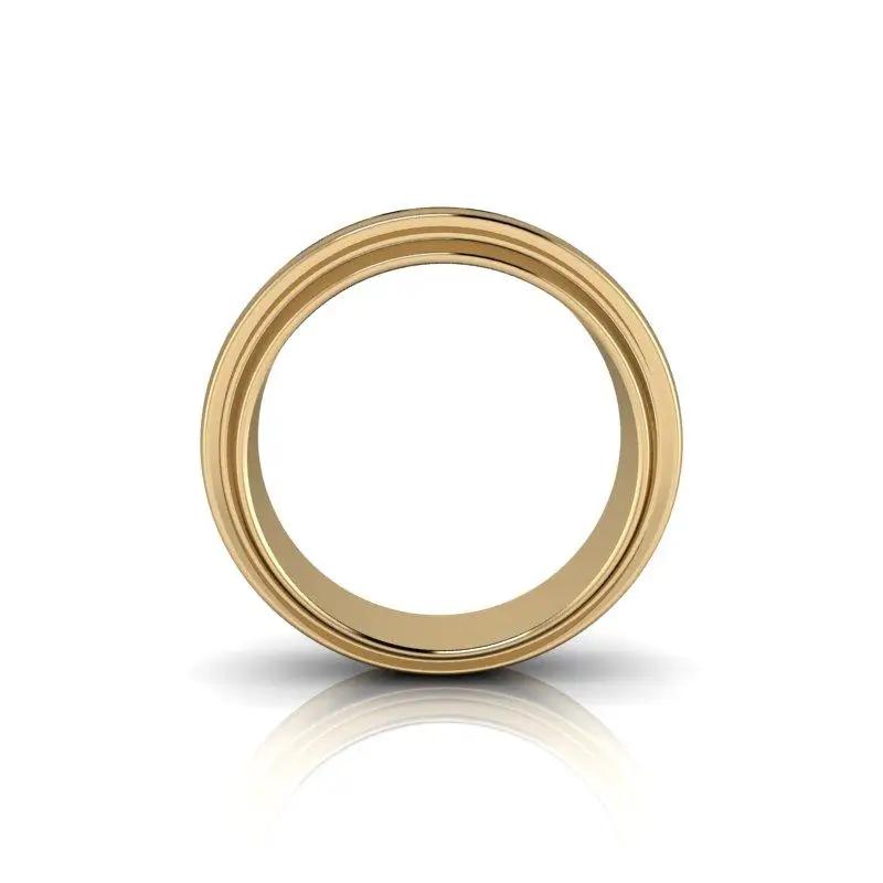 14kt Yellow Gold Men's Wedding Bands Bel Viaggio Designs, LLC