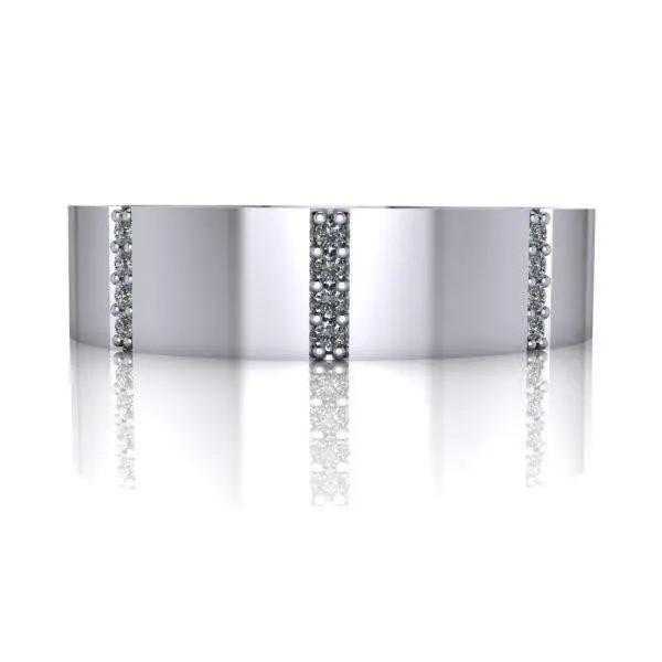 10kt white gold Men's Wedding Bands Bel Viaggio Designs, LLC