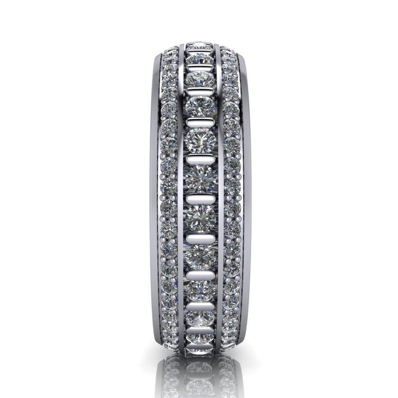 10kt white gold Men's Wedding Bands Bel Viaggio Designs, LLC