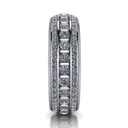 10kt white gold Men's Wedding Bands Bel Viaggio Designs, LLC