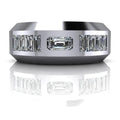 Silver Men's Wedding Bands Bel Viaggio Designs, LLC