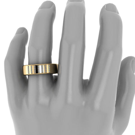 14 kt Yellow Gold Men's Wedding Bands Bel Viaggio Designs, LLC