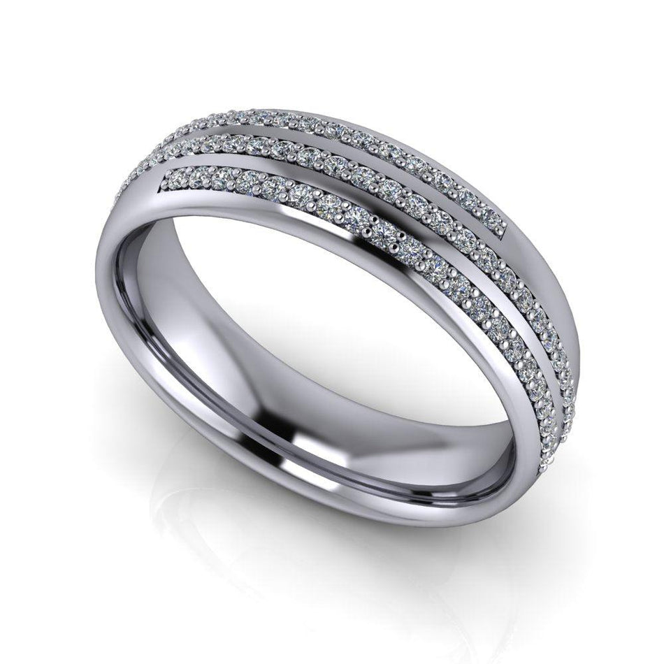 Silver Men's Wedding Bands Bel Viaggio Designs, LLC