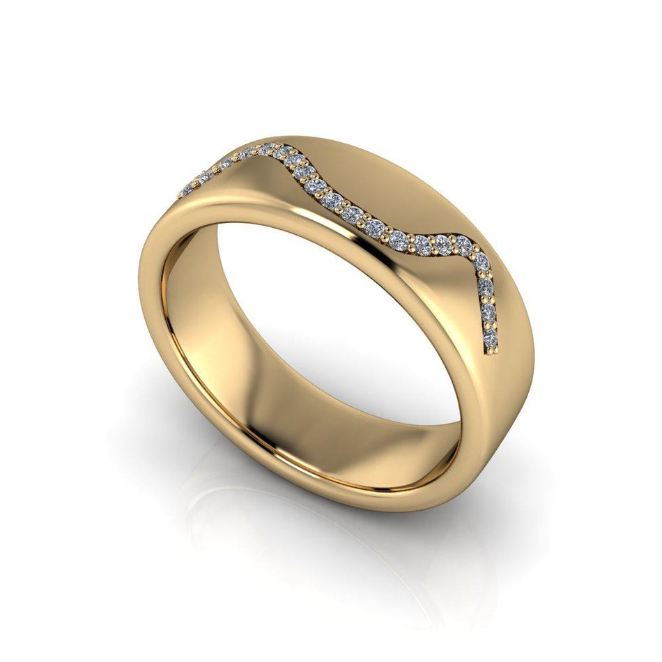 Silver Men's Wedding Bands Bel Viaggio Designs, LLC