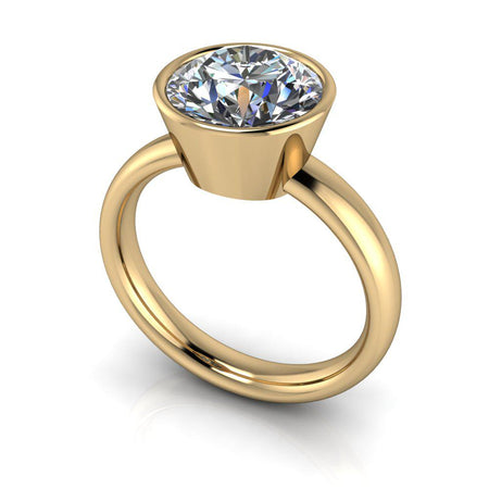 10kt Yellow Gold Engagement Ring Bel Viaggio Designs, LLC