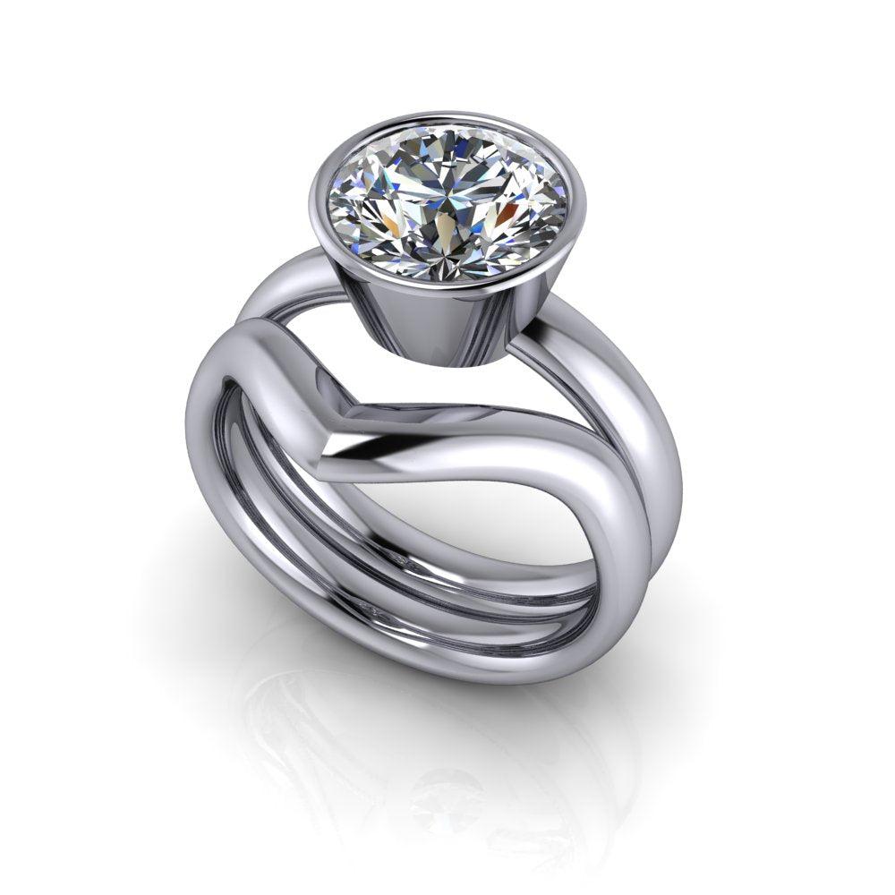 925 Silver Engagement Ring Bel Viaggio Designs, LLC