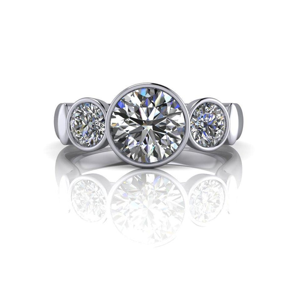 10kt white gold Engagement Ring Bel Viaggio Designs, LLC