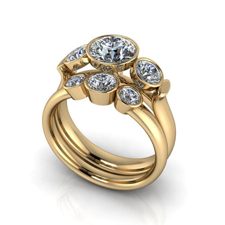 10kt yellow gold Engagement Ring Bel Viaggio Designs, LLC