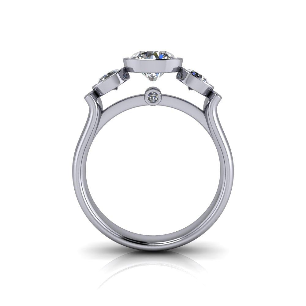 10kt white gold Engagement Ring Bel Viaggio Designs, LLC