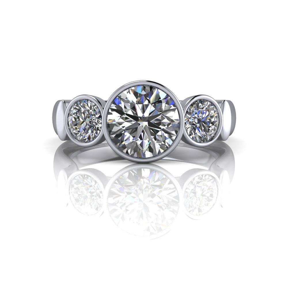 10kt white gold Engagement Ring Bel Viaggio Designs, LLC