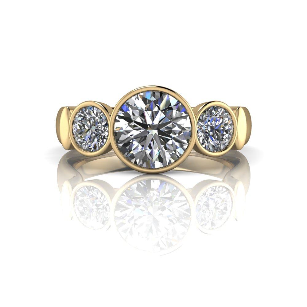 10kt yellow gold Engagement Ring Bel Viaggio Designs, LLC