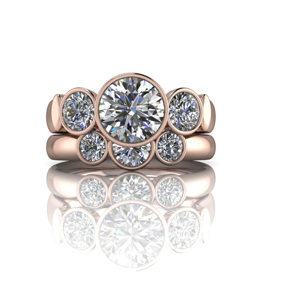 10kt rose gold Engagement Ring Bel Viaggio Designs, LLC