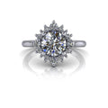 10kt white gold Engagement Ring Bel Viaggio Designs, LLC