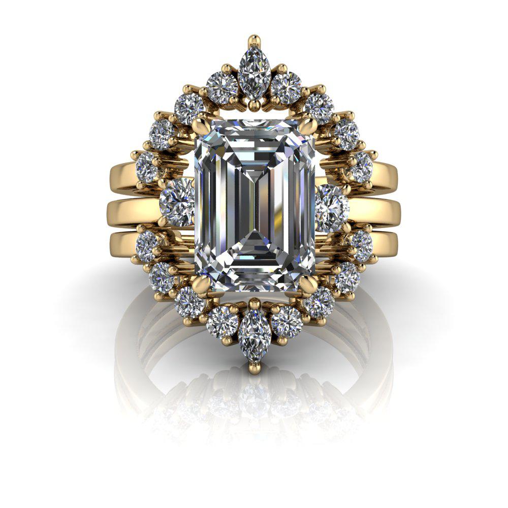 10kt yellow gold Engagement Ring Bel Viaggio Designs, LLC