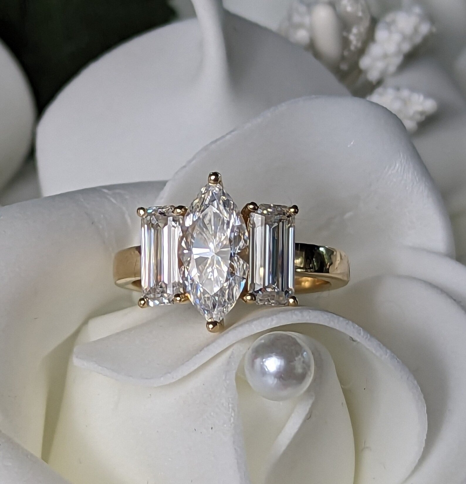 925 Silver Engagement Ring Bel Viaggio Designs, LLC