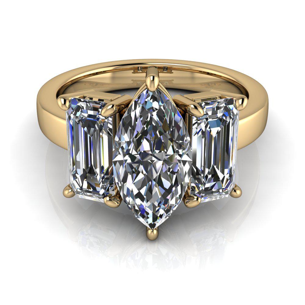 10kt yellow gold Engagement Ring Bel Viaggio Designs, LLC